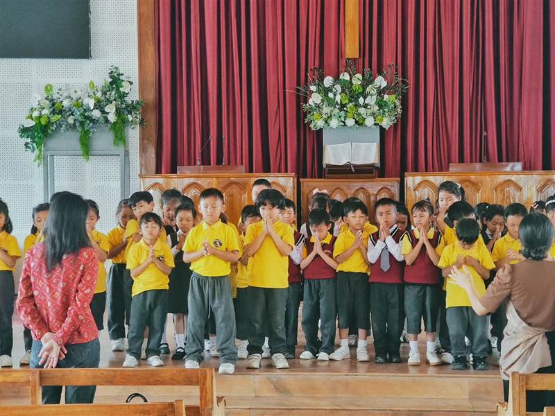 School programme at the local church